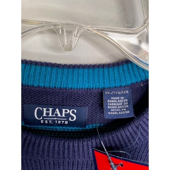 Chaps Men Sweater The Original Crewneck Sz XXL NWTs MSRP $60.00 - Picture 3 of 7